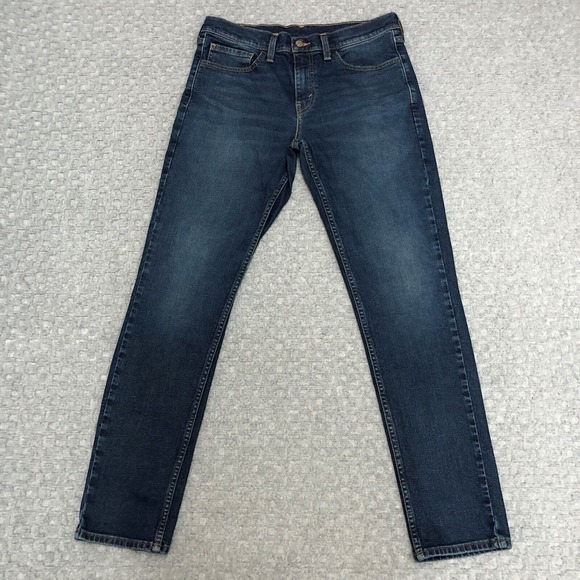 Levis Jeans Womens 32 Blue Denizen Skinny Dark Wash Denim Capsile Minimal Norm - Picture 1 of 10